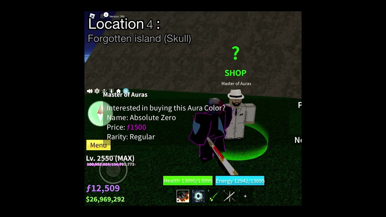 All Master of auras locations in second sea! (SHORT VERSION) | #bloxfruits #aura