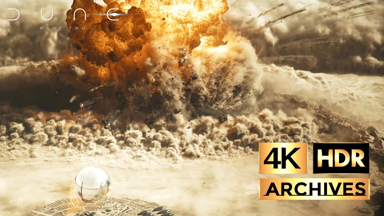 Dune Part 2 |4K-HDR| Nuclear Attack Scene, Final Battle Begins (2024)