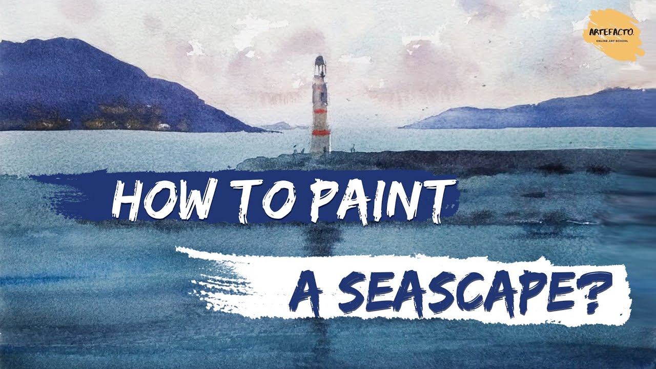 How to paint a Seascape And Wave For Beginners Full Tutorial