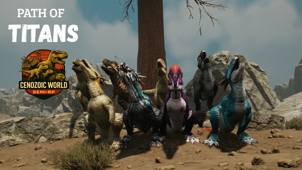 Event: Capture de drapeau version Jurasic! - version longue- Path of Titans - Cenozoic World