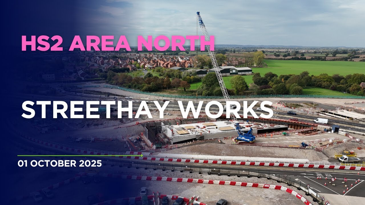 HS2 Streethay Works, October 2025