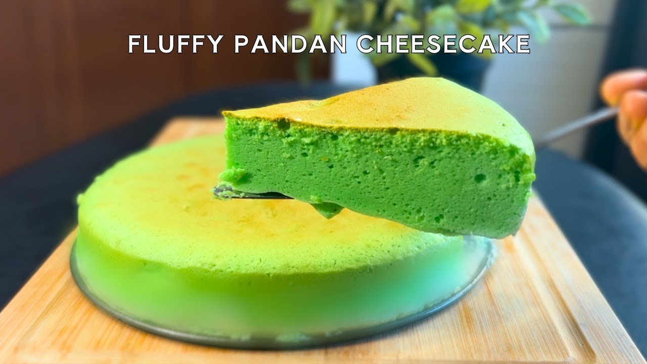 Fluffy and Velvety Pandan Cheesecake Recipe | Irresistible Dessert