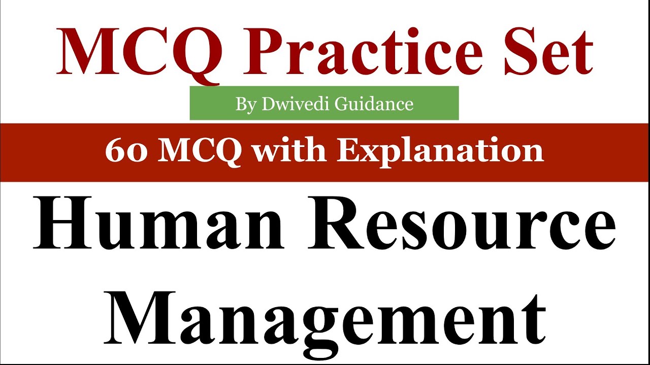 Human Resource Management MCQ | 60 HRM MCQ | HRM MCQ | Human Resource management | hrp, job analysis