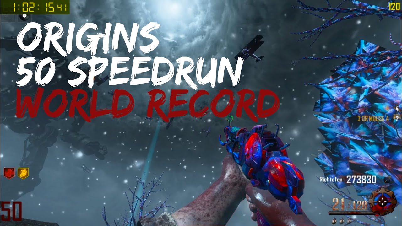 Origins Round 50 Speed Run 'ex '  WORLD RECORD!!!!!  1:02:15