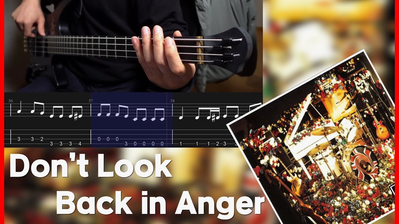 Oasis - Don't Look Back In Anger  [Bass cover] (+Tab)