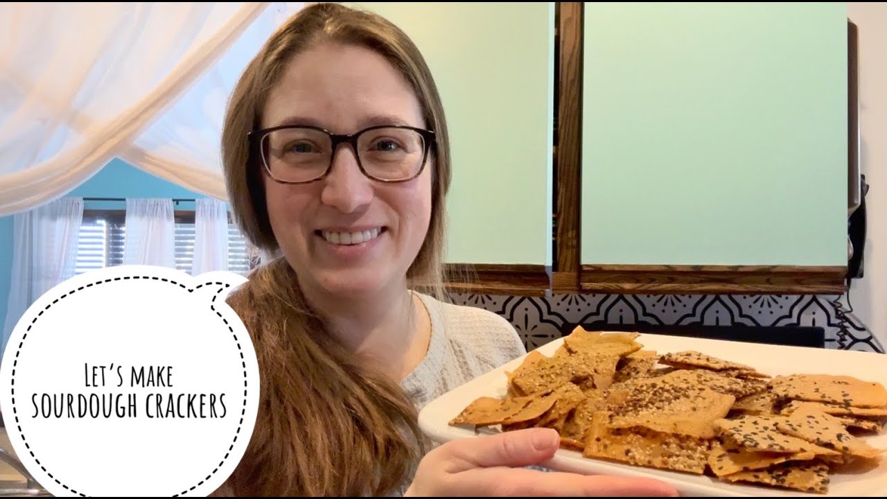 Making my favorite sourdough crackers, sourdough discard recipe, cracker tutorial, VLOG