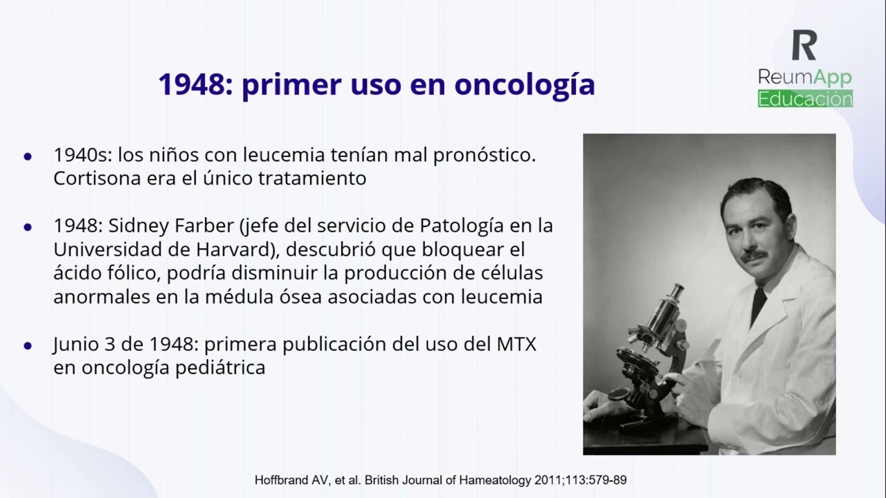 Metotrexato - Módulo 1 - (Reumatología) - Historia del metotrexato