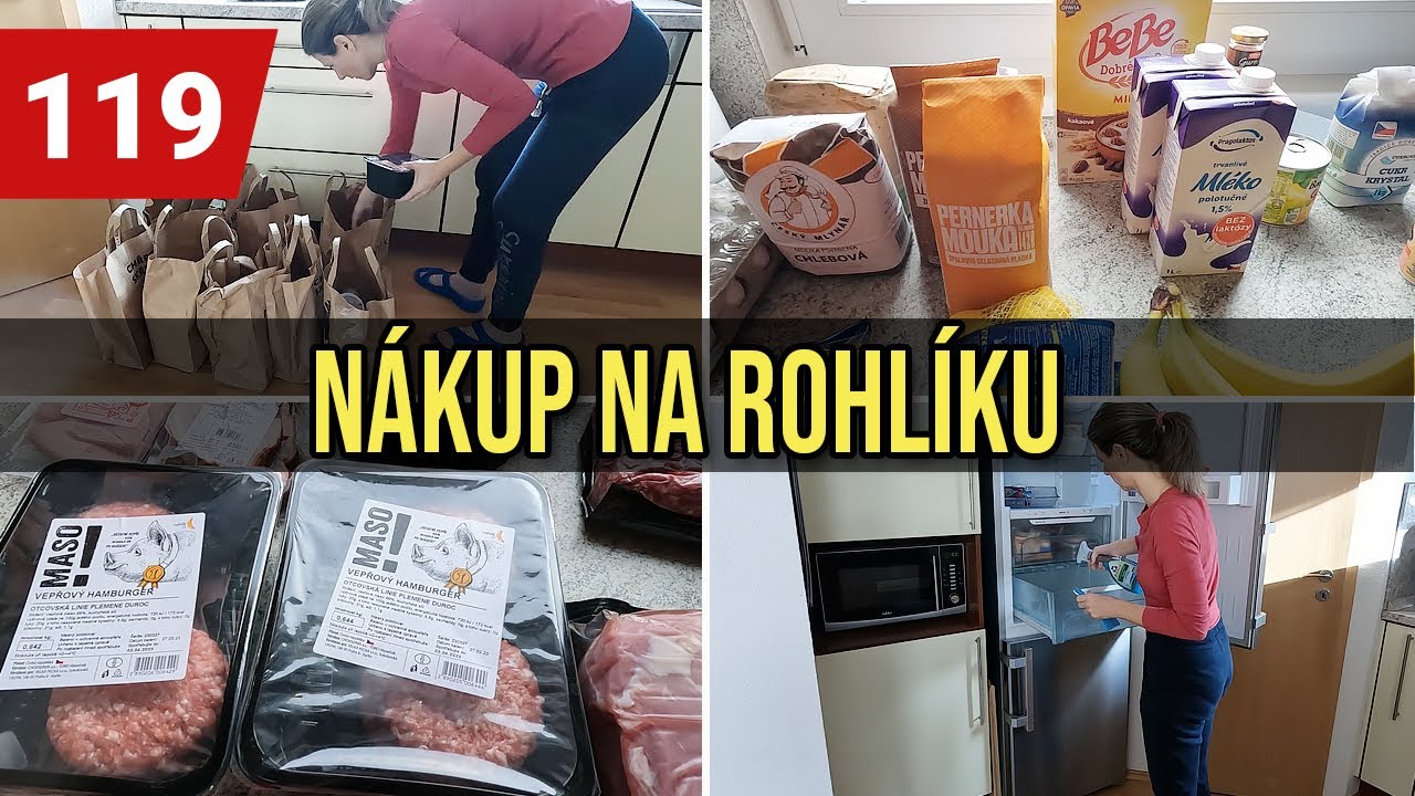 PRVNÍ NÁKUP NA ROHLÍKU🥐| VYBALUJI A UKLÍZÍM NÁKUP | TÝDENNÍ ÚKLID LEDNICE
