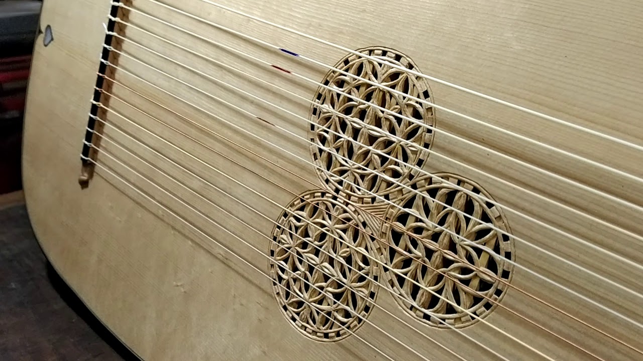 Making of folding theorbo