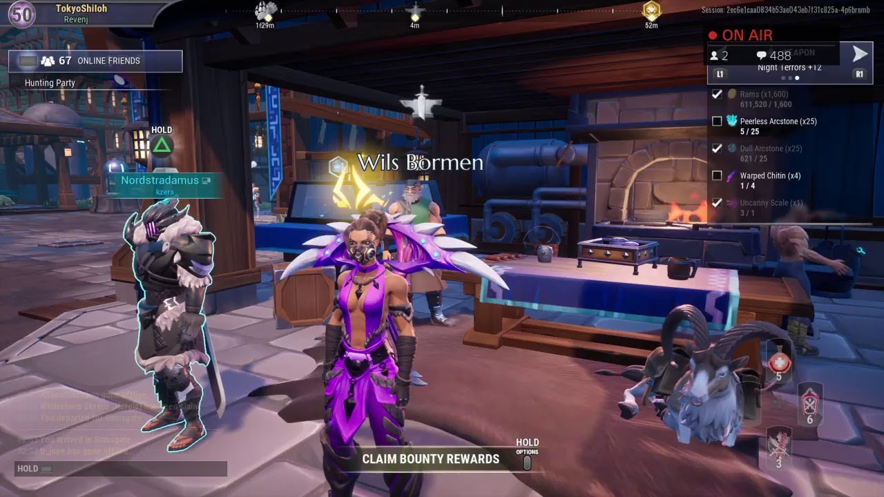 Level n all wpn Gear Grind  try out for  Partner for Dauntless Day 13