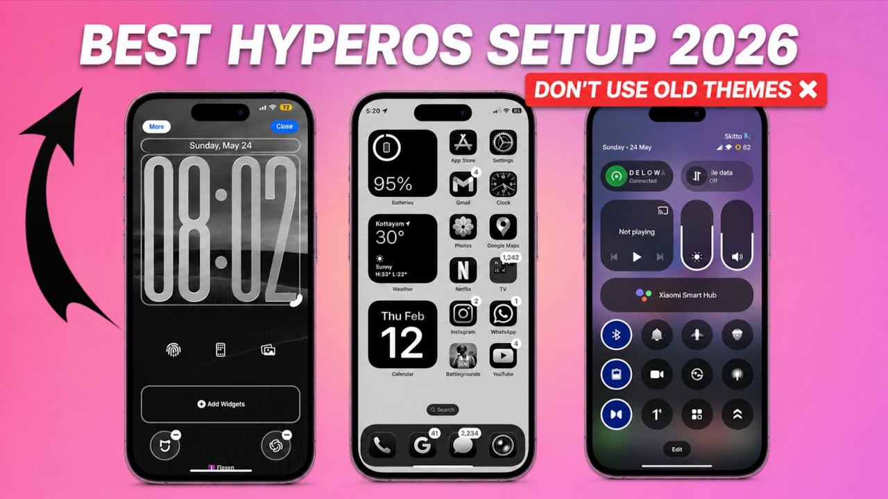 🔥Best Customized Themes for Xiaomi & Redmi (HyperOS)🤯