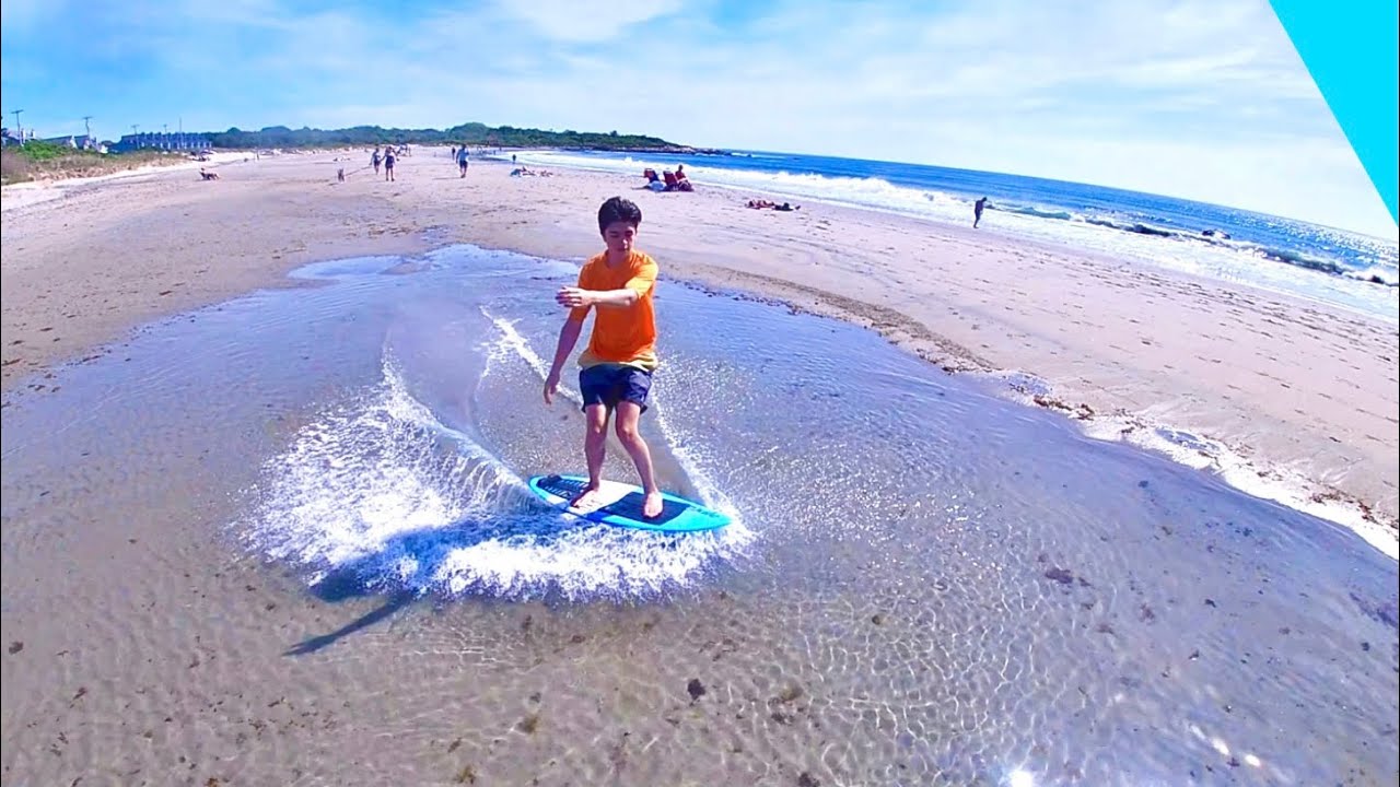 SKIMBOARDING IN A TIDE POOL! Best Skimboarding Spot!