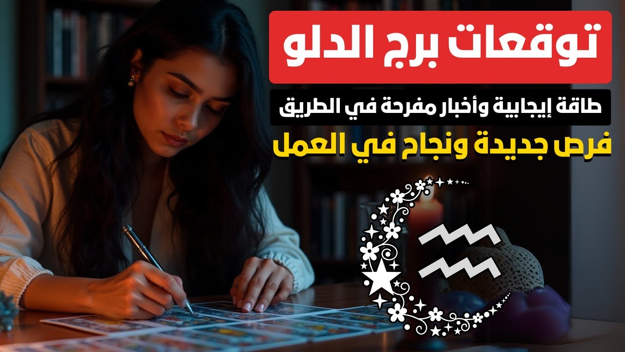 توقعات برج الدلو♒طاقة إيجابية وأخبار مفرحة في الطريق ✨ تأثير النجوم على حياتك 💫 فرص ونجاح في العمل💼