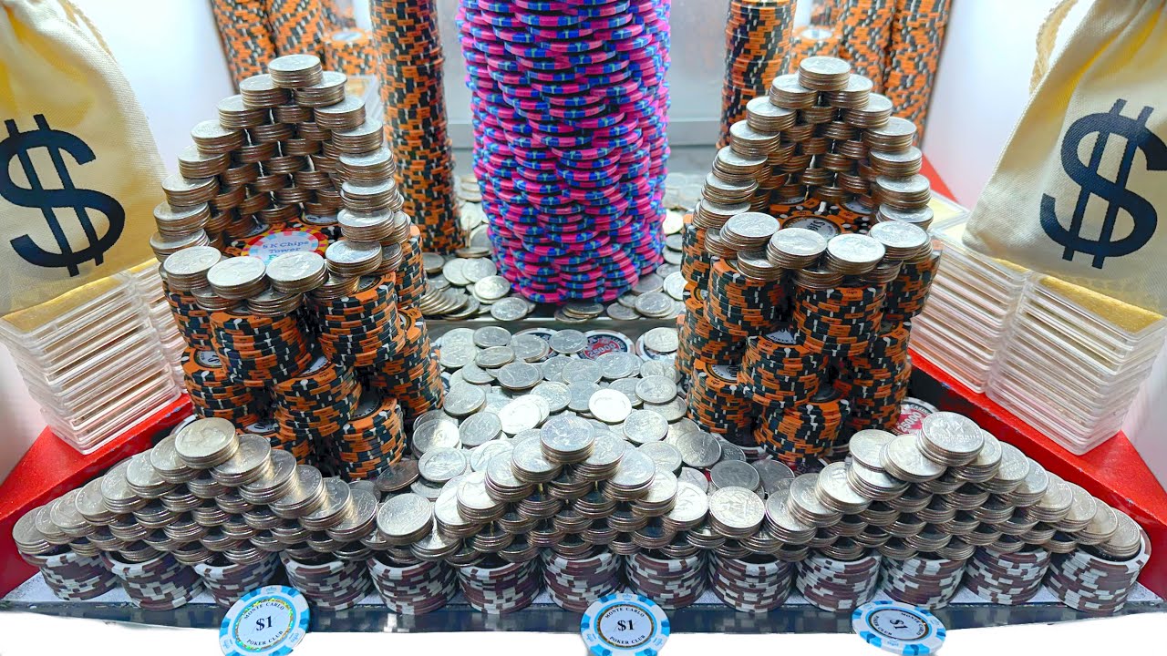 Manager makes huge mistake! Record win! 3 massive towers huge quarter wall! high limit coin pusher