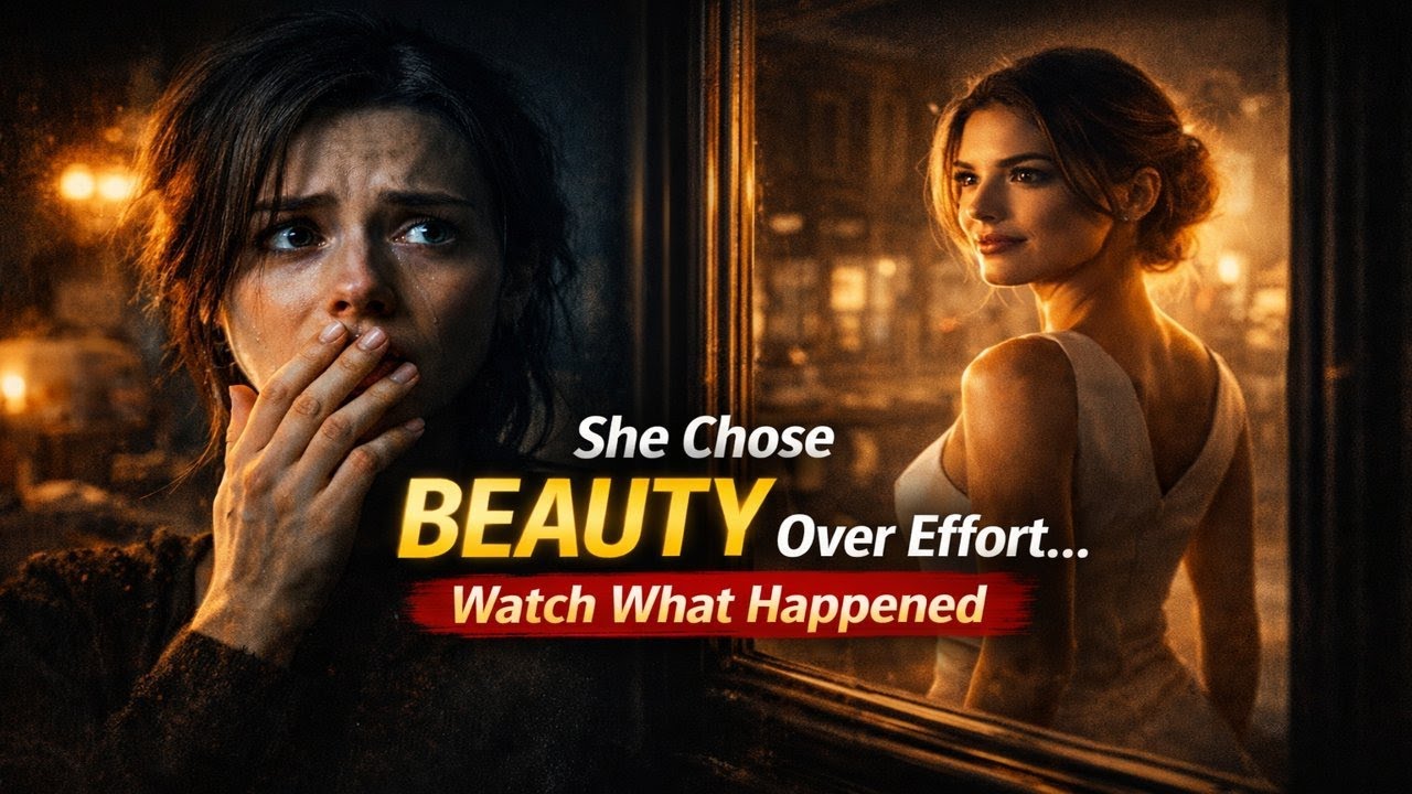 She chose beauty over effort and this happened