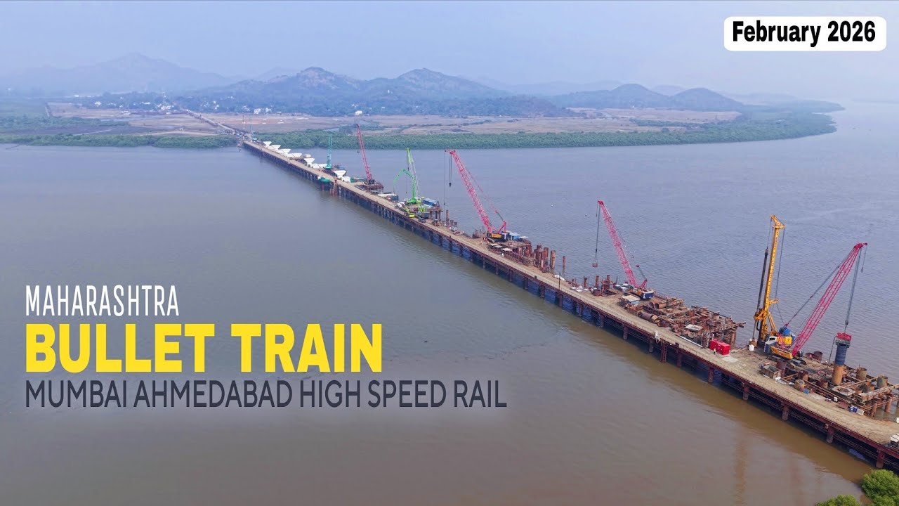 Bullet Train Progress Mumbai Maharashtra || Mumbai Ahmedabad Bullet Train Update 