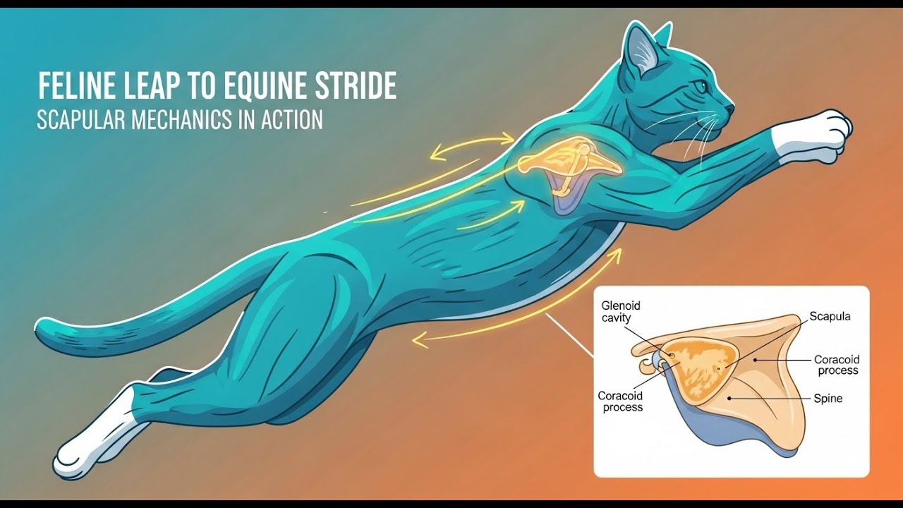 From Feline Leap to Equine Stride: The Scapular Secret REVEALED | Animal Movement Unpacked