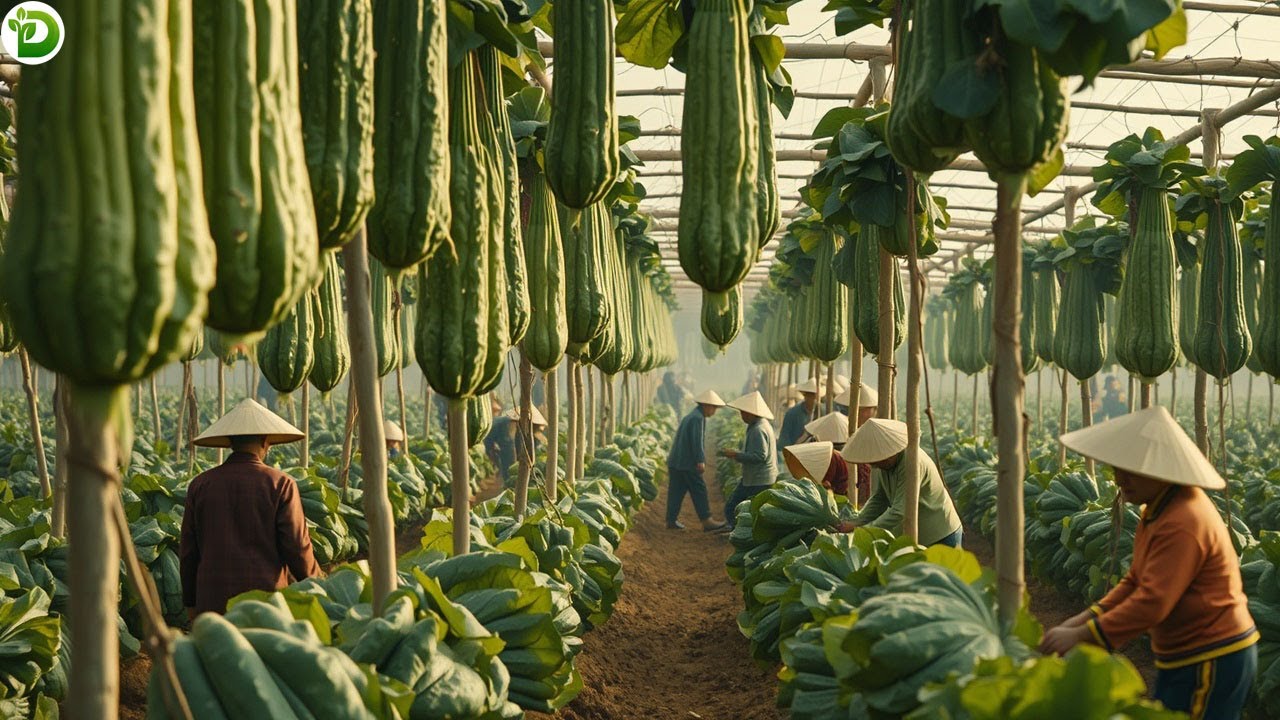 Chinese Farmers Change Their Lives Thanks To This Plant - Loofah Farm