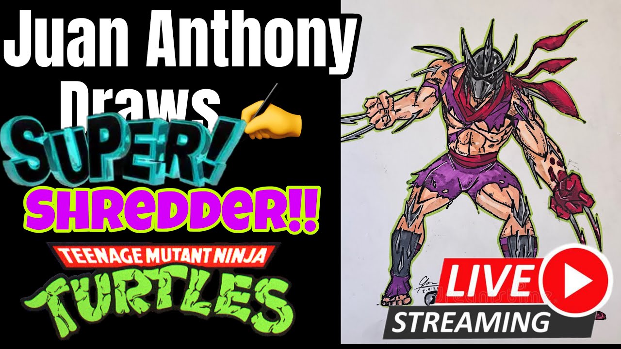 Let’s Draw The SUPER SHREDDER! W/ Juan Anthony #art #drawingprocess #sketch #tmnt #shredder