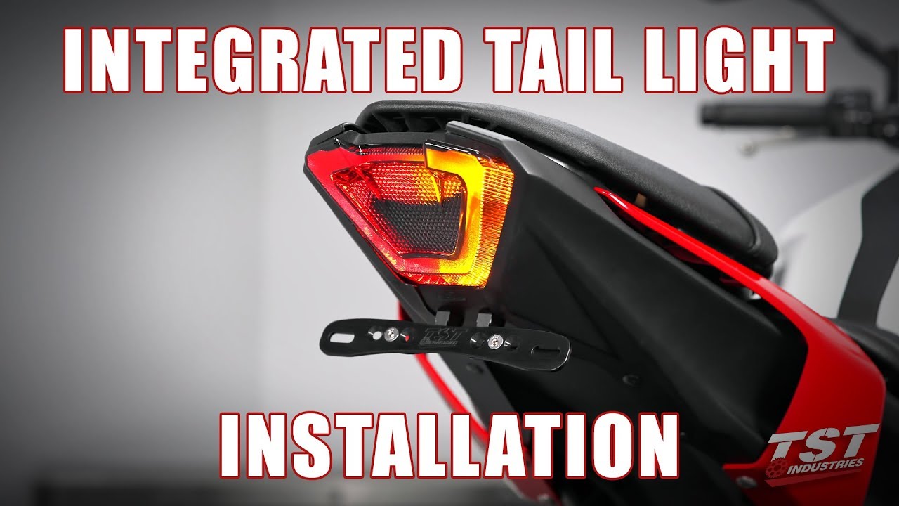 How to install a Programmable Integrated Tail Light on a 2018+ Yamaha MT-07 by TST Industries