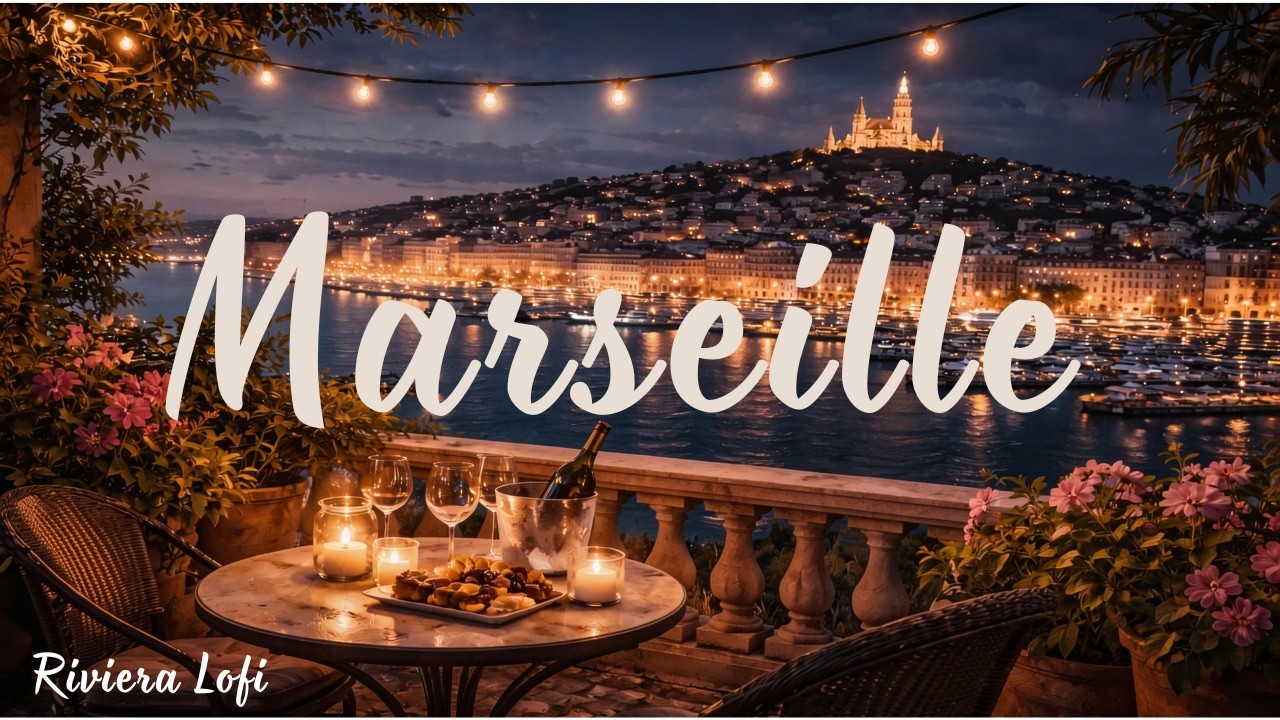 𝐌𝐀𝐑𝐒𝐄𝐈𝐋𝐋𝐄 𝐋𝐎𝐅𝐈 🌙 | French Riviera Night Beats for Study & Relax [1 HOUR]