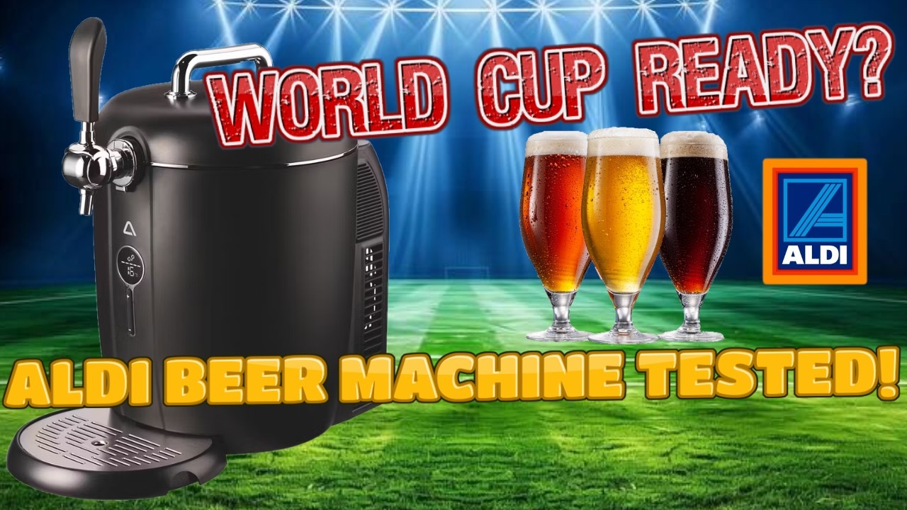 Протестирован новый пивной автомат от Aldi! 🍺 Готовы к Чемпионату мира?