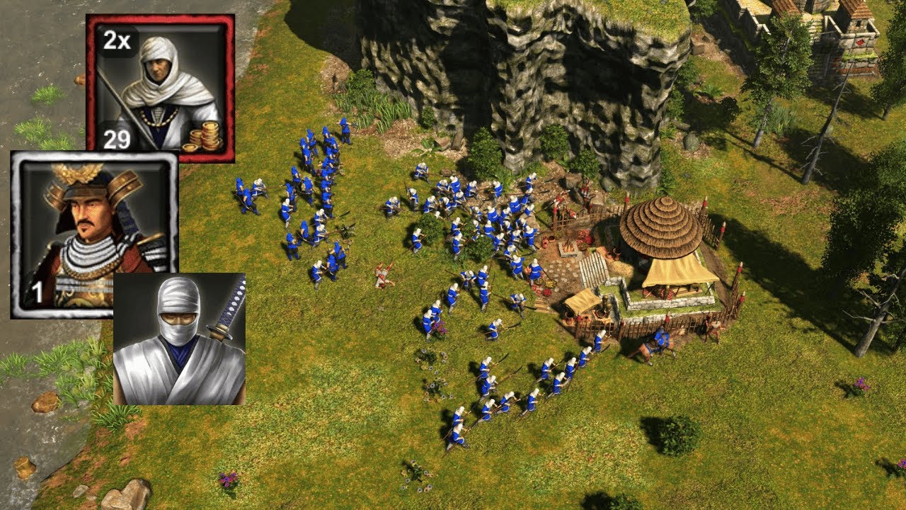 AOE3DE: Японская FI даёт вам БЕЗУМНЫЕ армии!!! Соревновательный 4 на 4