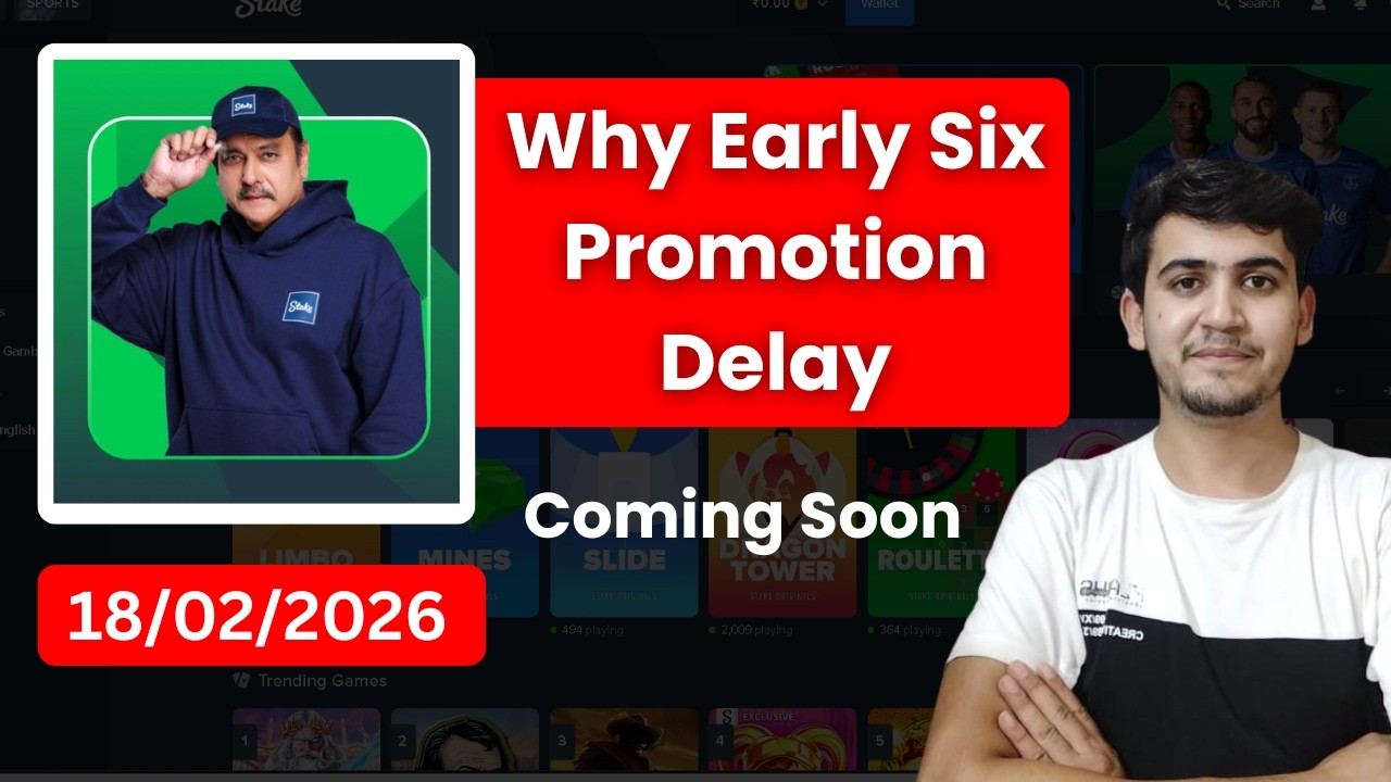 Early six Promotion Update || Stake early six deposit Pending Problem #stakechallenge #earlysix #ipl