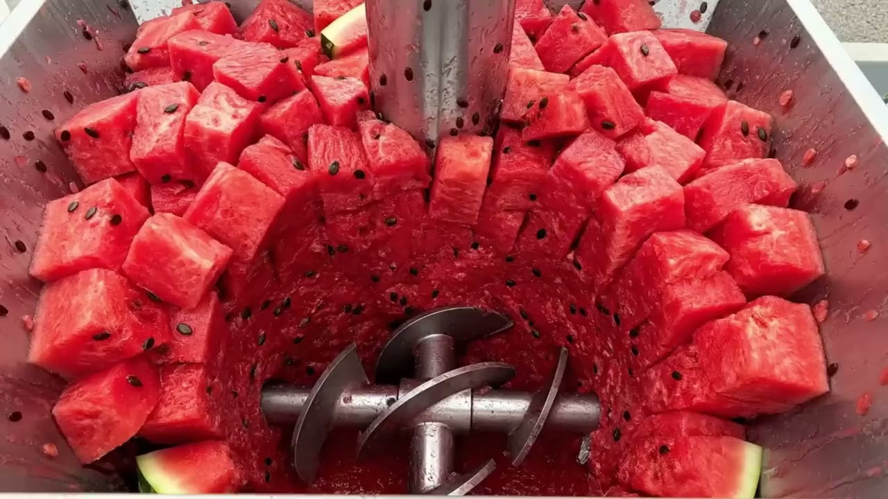 Inside a Modern Watermelon Factory 🍉 How Watermelons Become Juice & Desserts Full Process