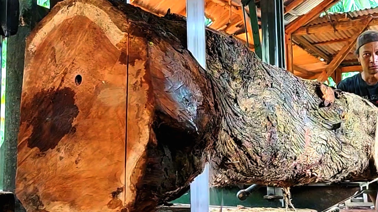 Beautifully grained wood from the village that is high quality and expensive in the sawmill 