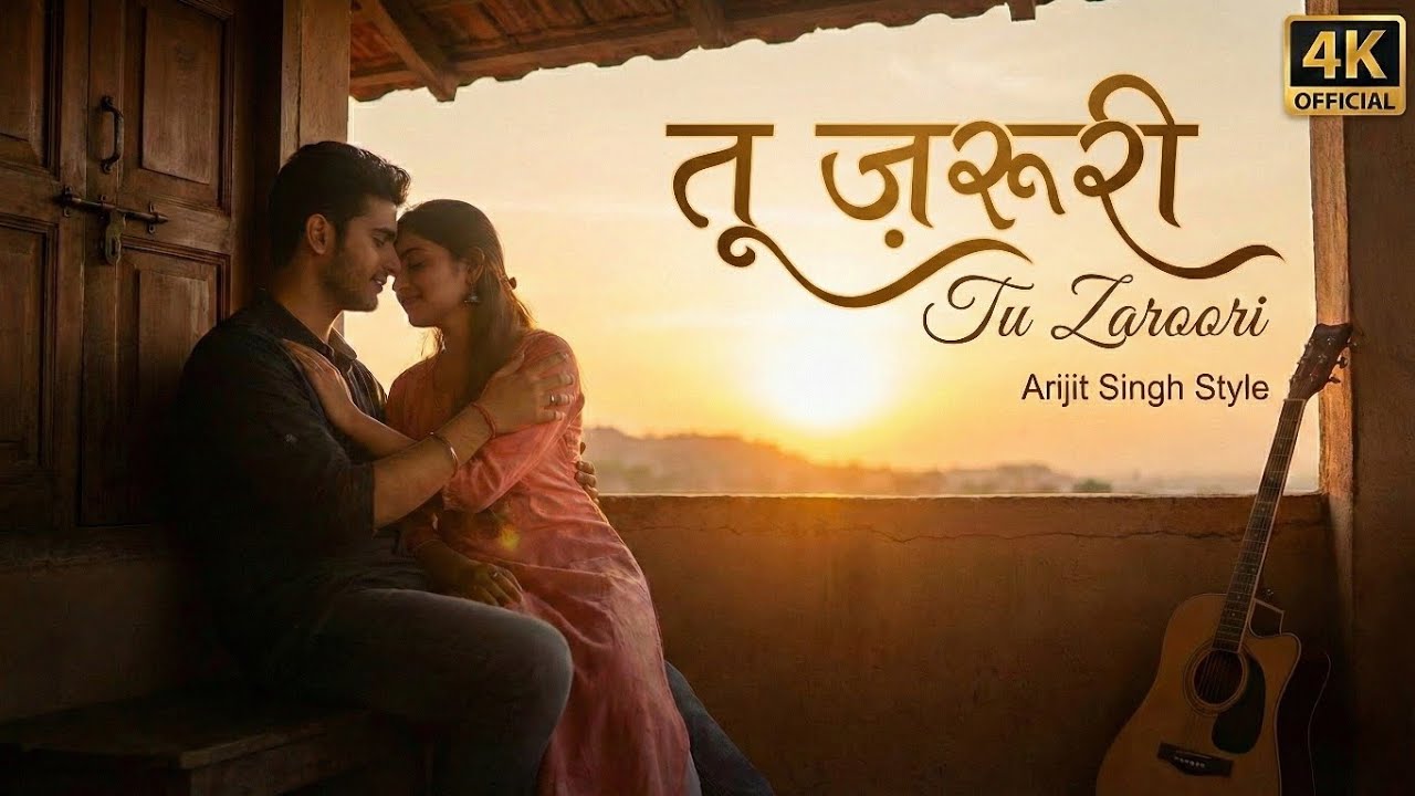 Tu Zaroori - Arijit Singh Style | New Romantic Song | Lyrical Video |