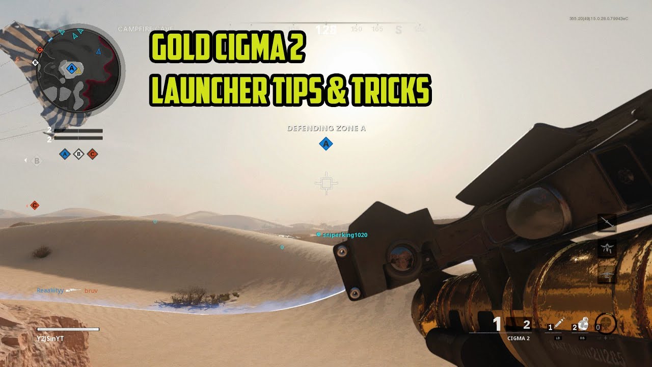 GOLD CIGMA 2 LAUNCHER TIPS & TRICKS (BLACK OPS COLD WAR)
