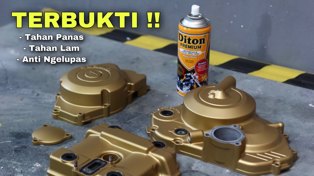 TERBUKTI !! 1 TAHUN MASIH AWET DAN NGGA NGELUPAS.. CAT BAK MESIN DITON PREMIUM