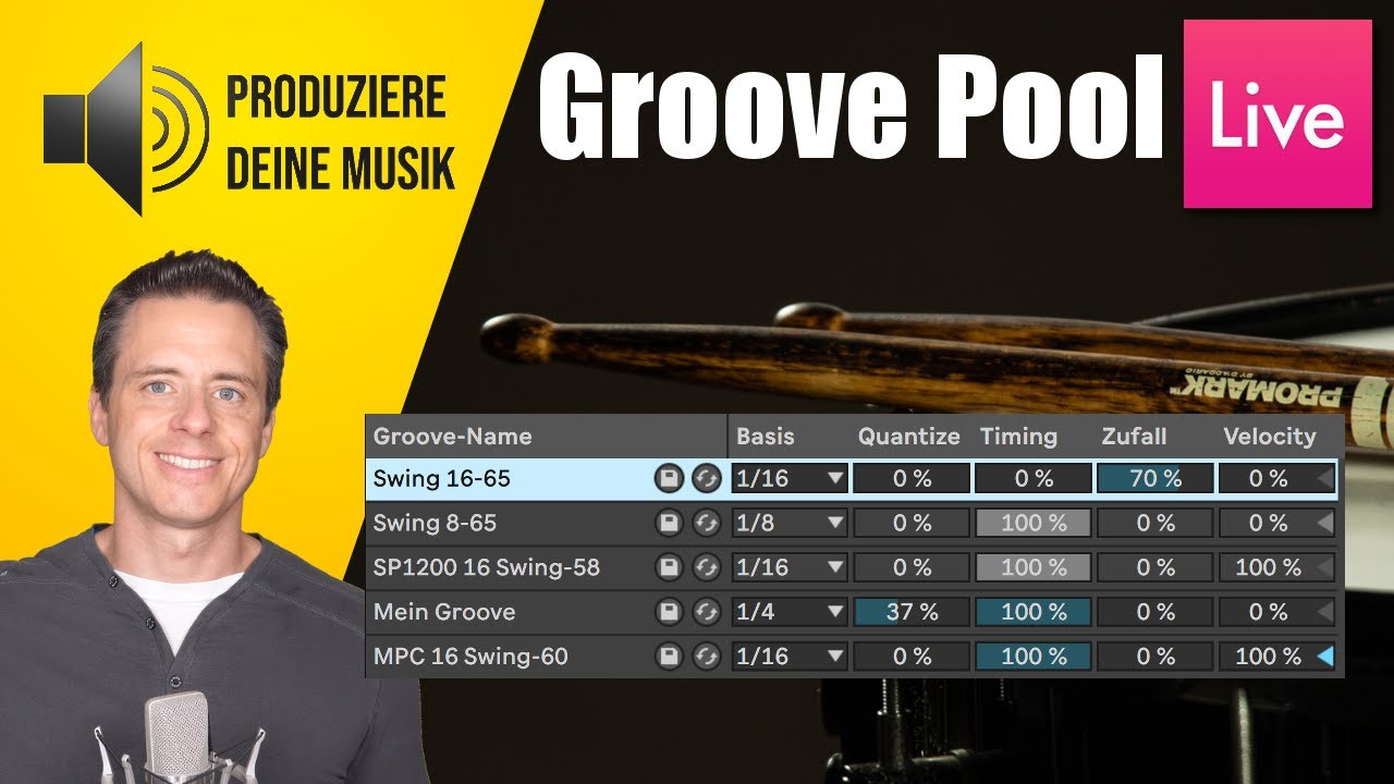 Ableton Live Groove Pool: Lebendige menschliche Sounds statt programmierter Computermusik