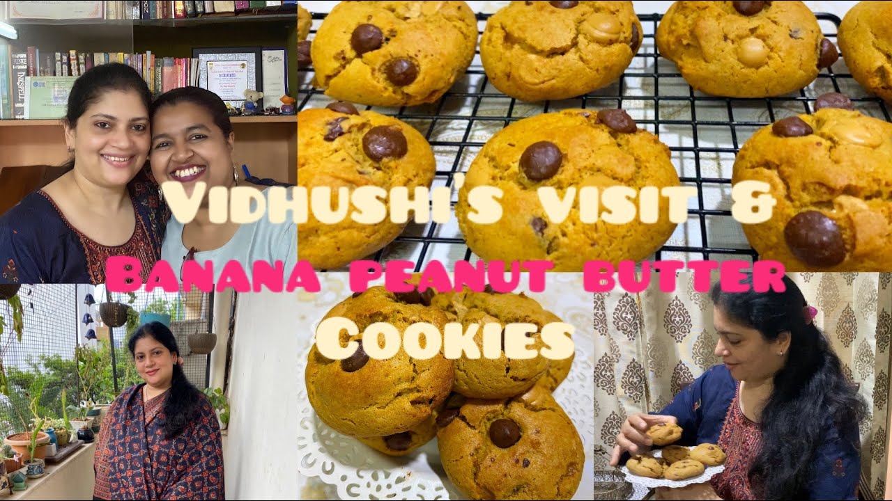 Банановое печенье с арахисовым маслом и обед со сладкой жизнью Видху|Сулу