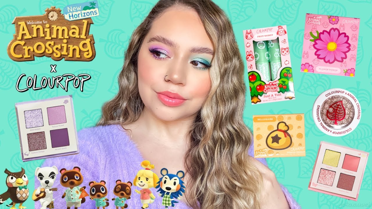 COLOURPOP X ANIMAL CROSSING COLLECTION | SWATCHES, REVIEW + TUTORIAL | Makeupbytreenz