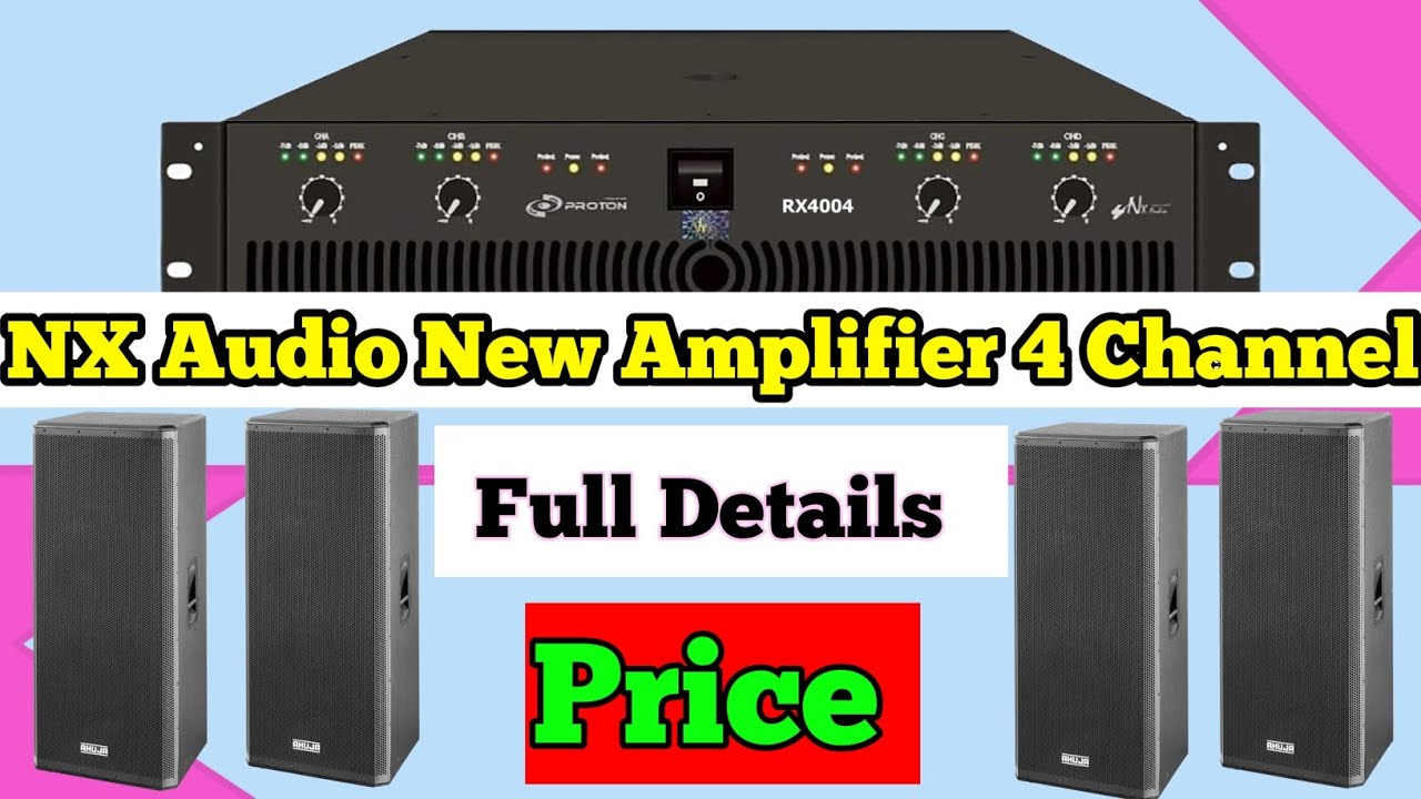 NX Audio Rx 4004 Amplifier 4 Channel  Full Details And Price !! #video @arundjtips