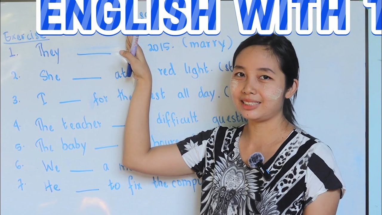 Simple Past Tense (Regular Verb) ကို exercise လုပ်မယ်