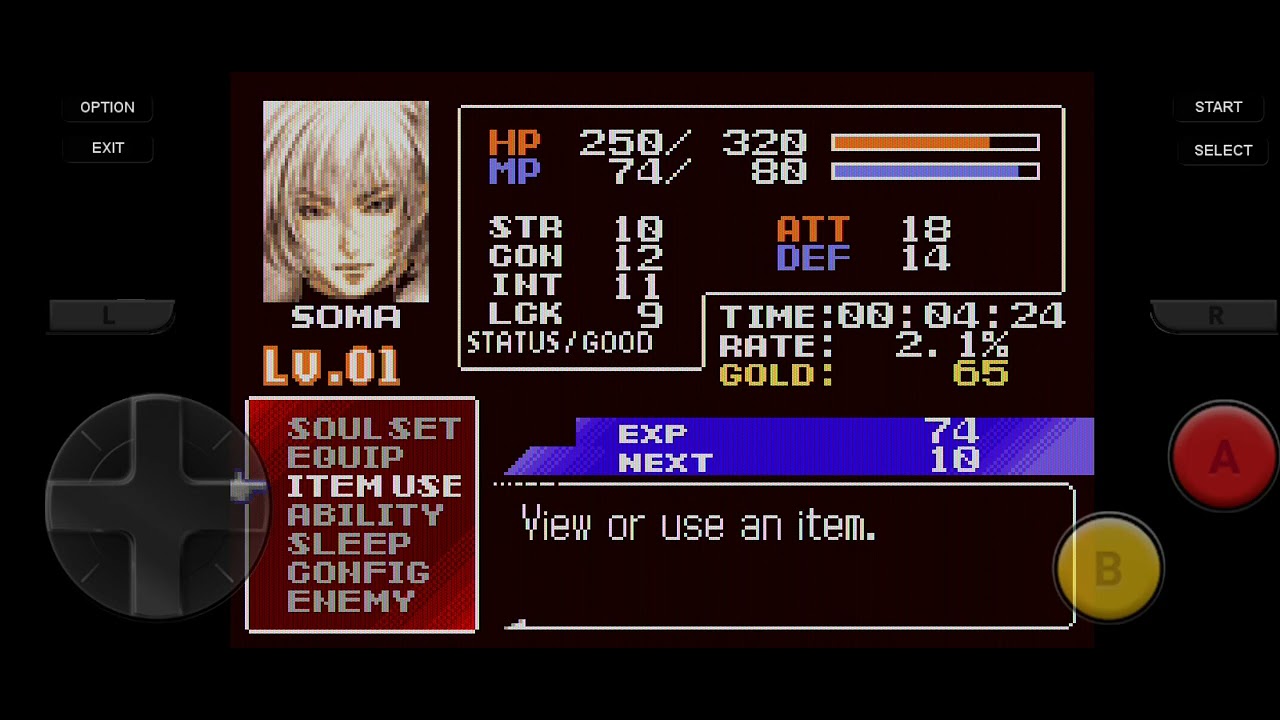 Castlevania Ária Of Sorrow(GBA):Jogando com os bichão do Castelo 