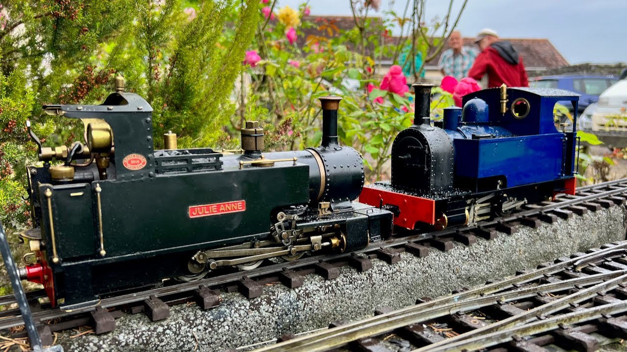 Steve Jackson's 45mm Garden Railway Coal Fired Steam Running Day Saturday 16th September 2023 In 4K