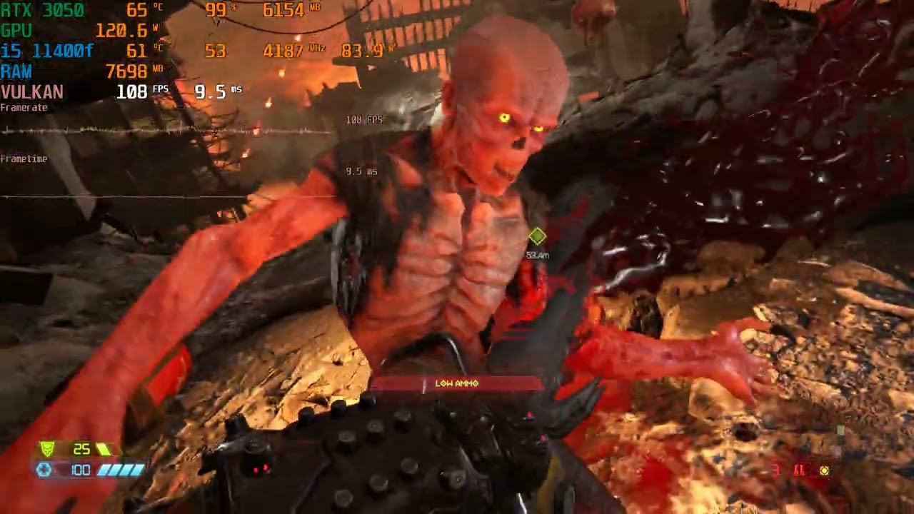 RTX 3050 8gb | i5 11400f | Doom Eternal RTX ON