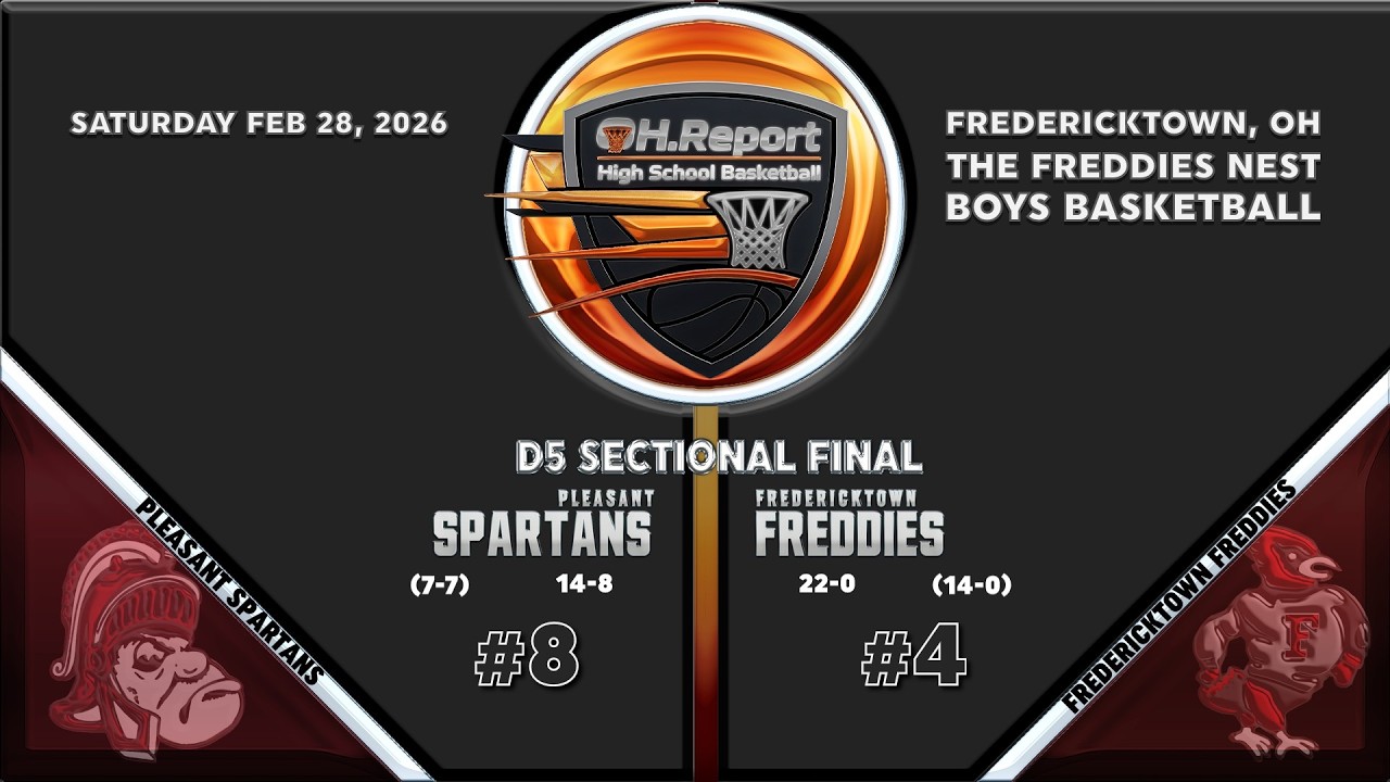 #8 Pleasant @ #4 Fredericktown - D5 Boys Basketball Sectional Title