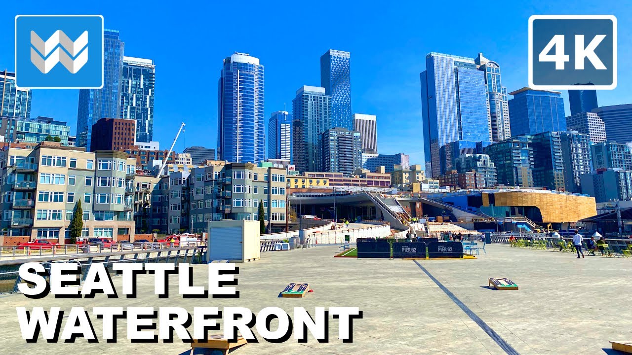 [4K] DOWNTOWN SEATTLE WATERFRONT PARK - Alaskan Way Project Update - Walking Tour Vlog & Guide