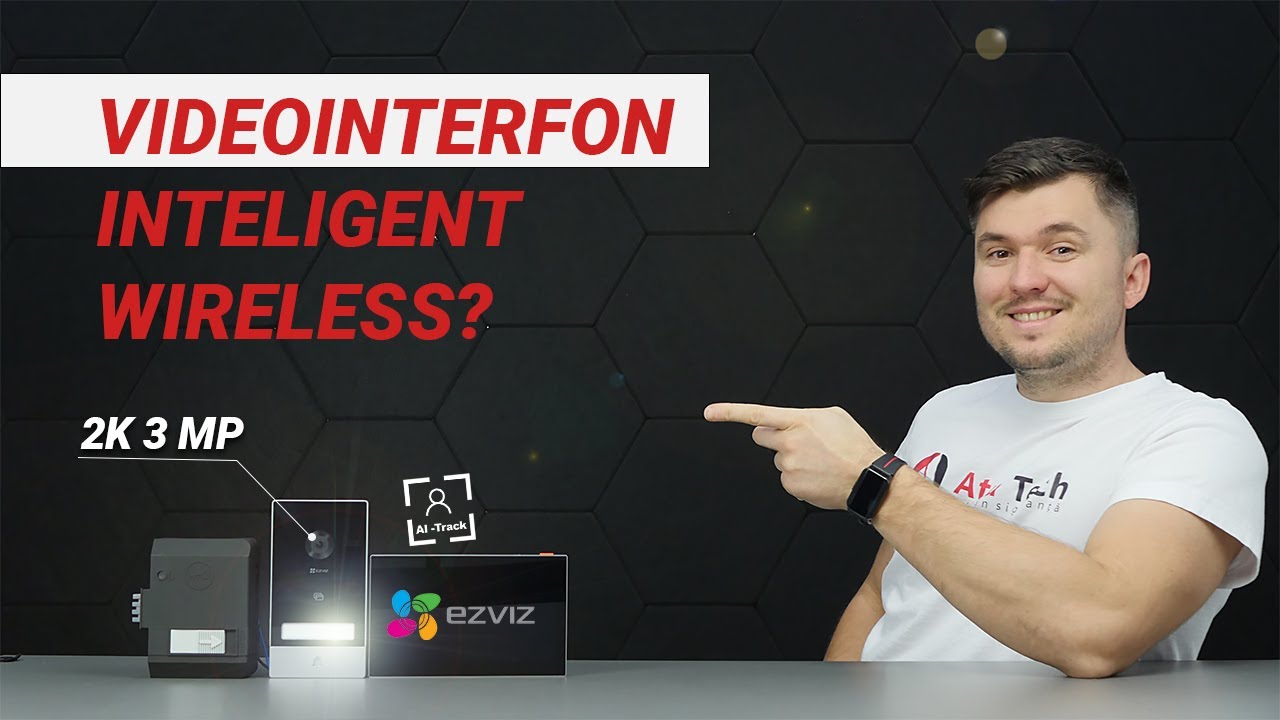 Videointerfon inteligent 3 megapixeli, control acces si detectie la miscare | HP7 EZVIZ