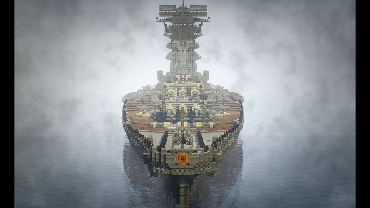 【battleship YAMATO】黒鐵大和（究極の『大和』を作る） 【minecraft】