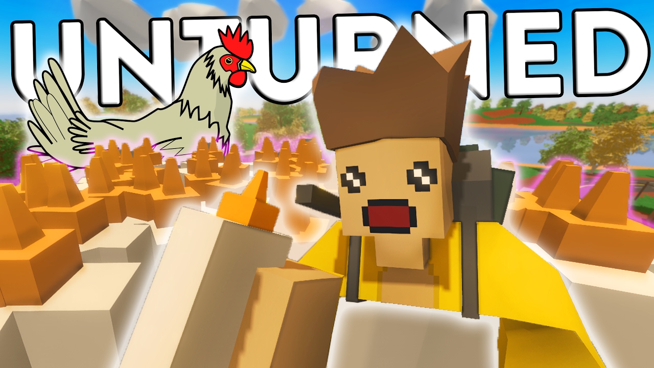 Unturned Funny Moments With Friends (Chicken Noises, Glue Addicts, Arena Fails and More!)