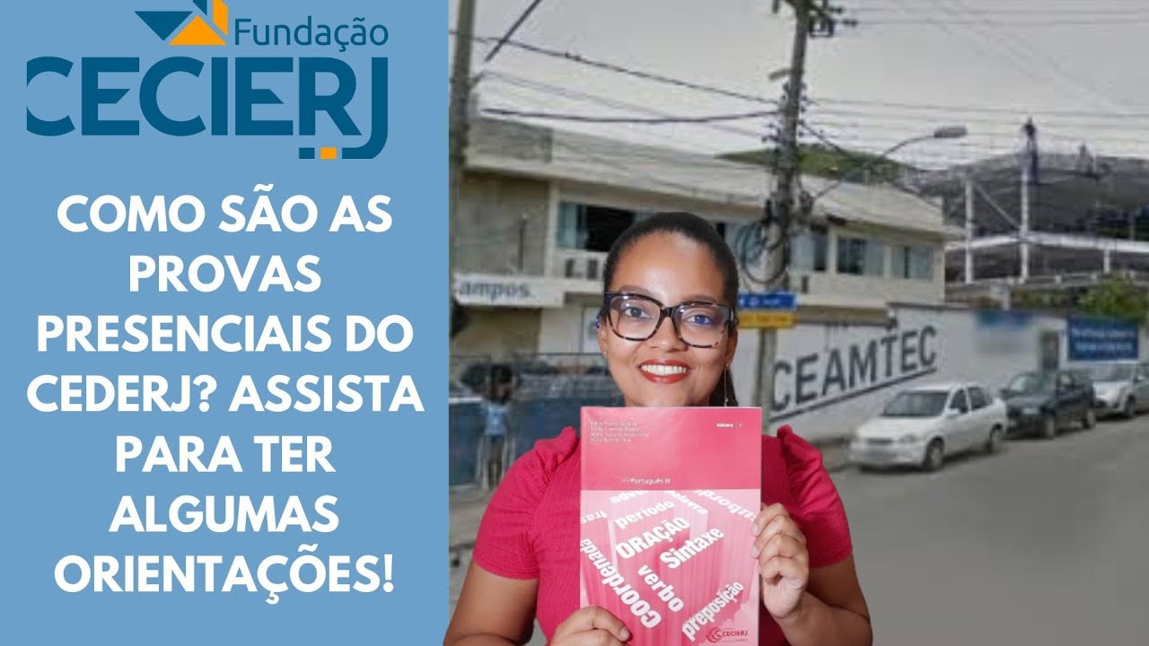 COMO SÃO AS PROVAS PRESENCIAIS DO CEDERJ? | NATÁLIA DE JESUS