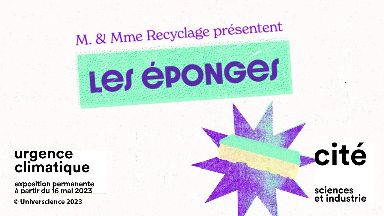 La pollution microplastiques de nos éponges - Expo Urgence Climatique - @citedessciences