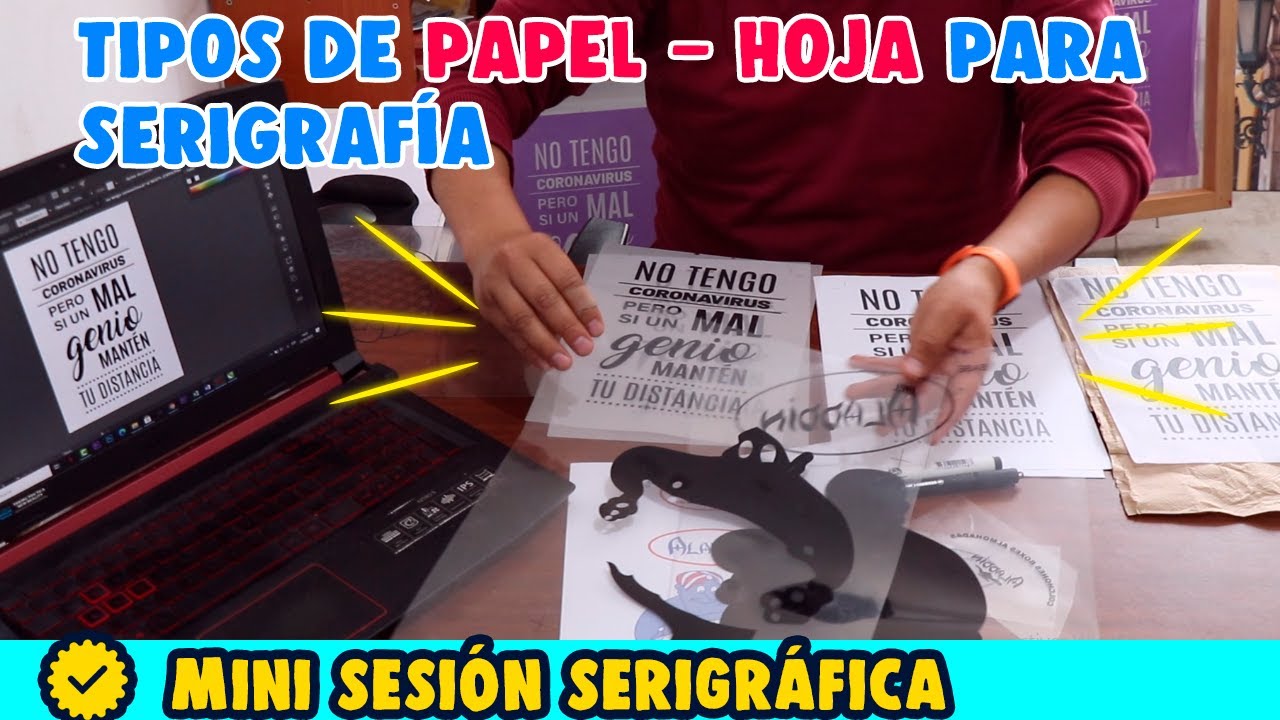 TIPOS DE PAPEL QUE PUEDES USAR  PARA SERIGRAFIA