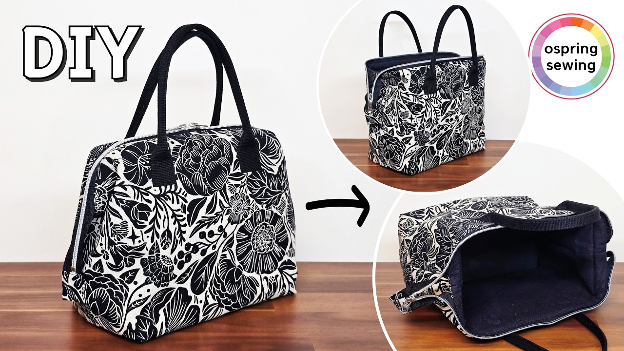 [DIY] Zipper Wire Frame Bag 👜 | Wide Open | Easy Sewing Tutorial✨